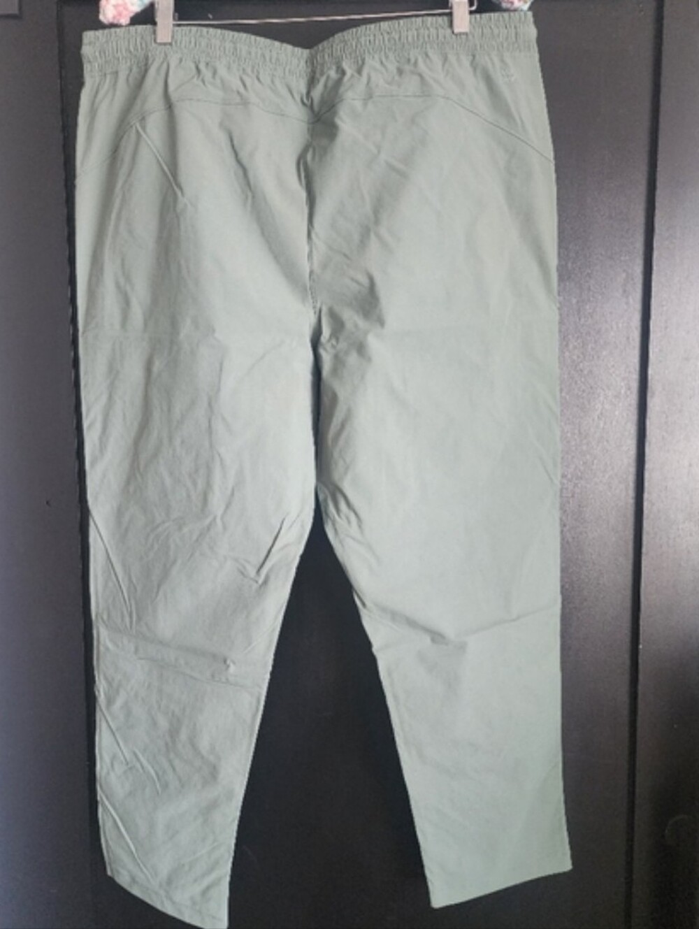 Mens XXL Green Cargo Pants Athletic Lightweight Water Repellent SPF 50 Hiking - Picture 5 of 11